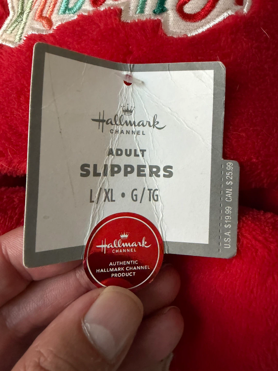 Hallmark Channel Number 1 Fan Slippers - photo 2
