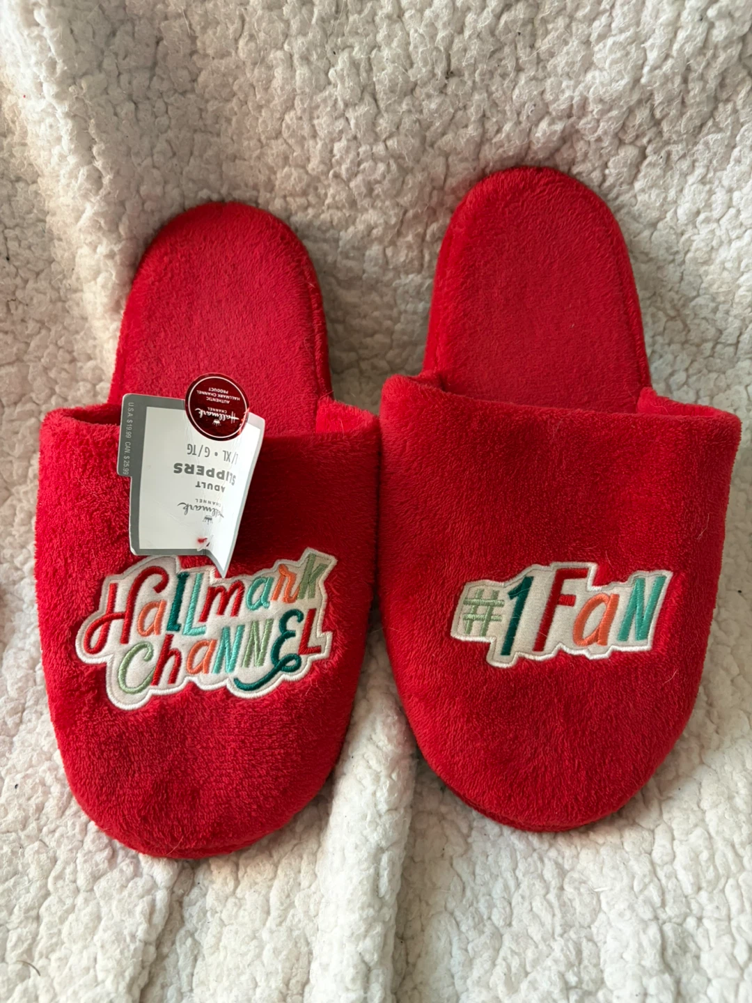Hallmark Channel Number 1 Fan Slippers