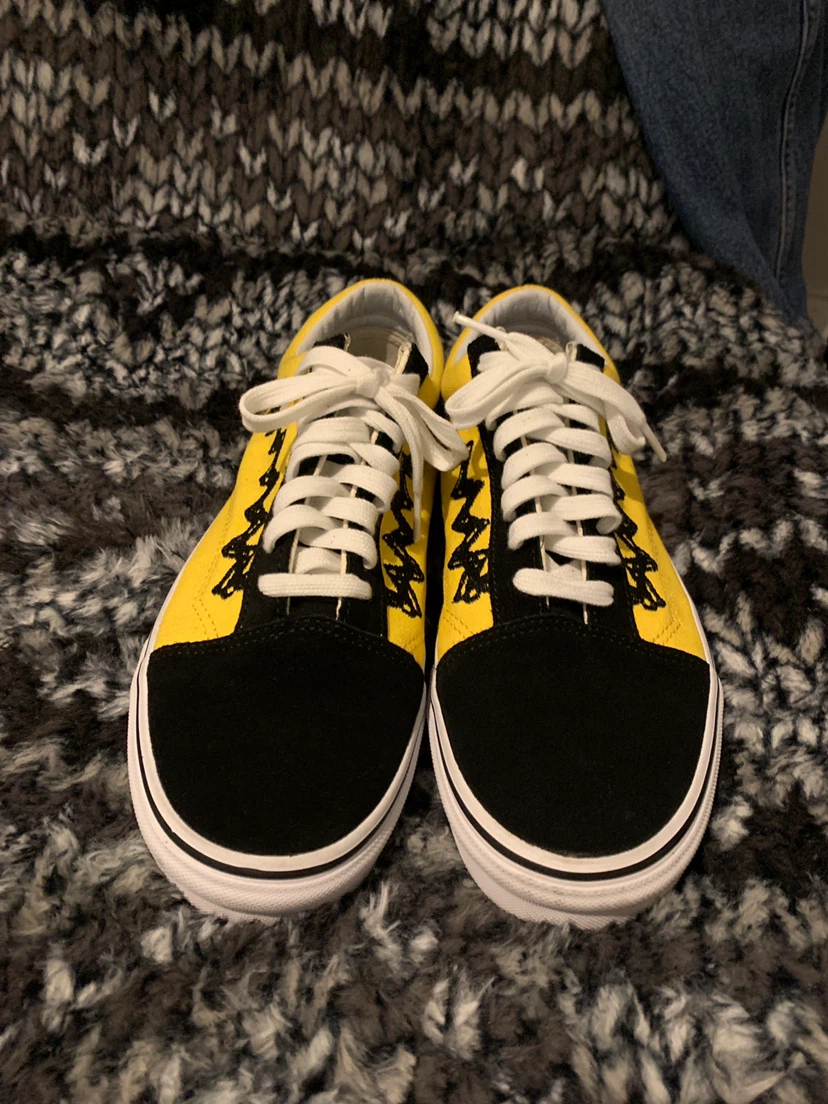 Vans x Peanuts Yellow and Black Shoes