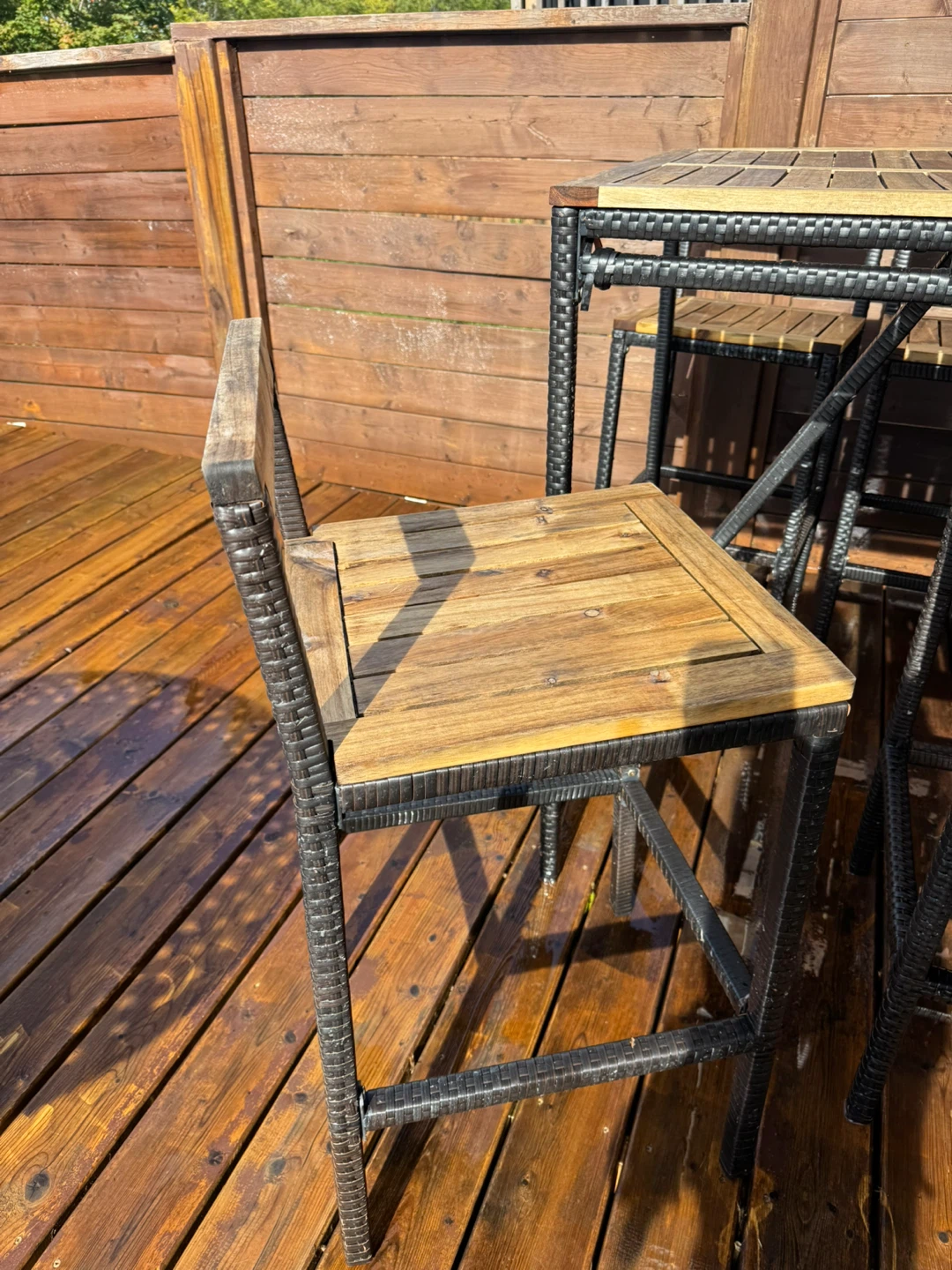 Outdoor Bar Table and Stools Set - photo 3