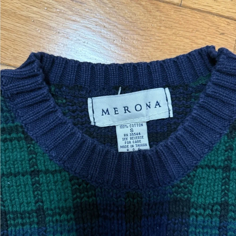 Merona 100% Cotton Plaid Sweater - photo 2