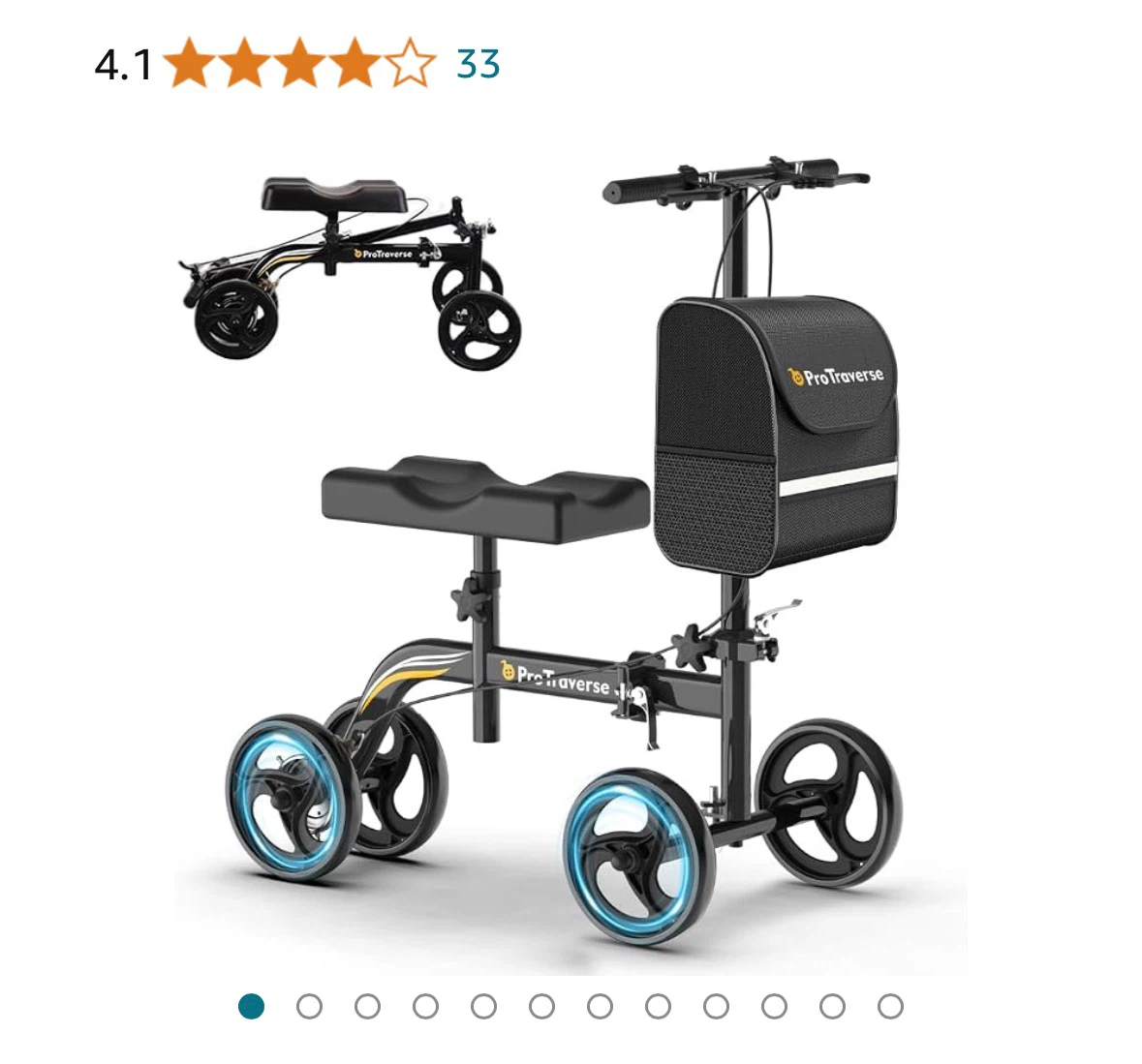 ProTraverse Steerable Knee Scooter
