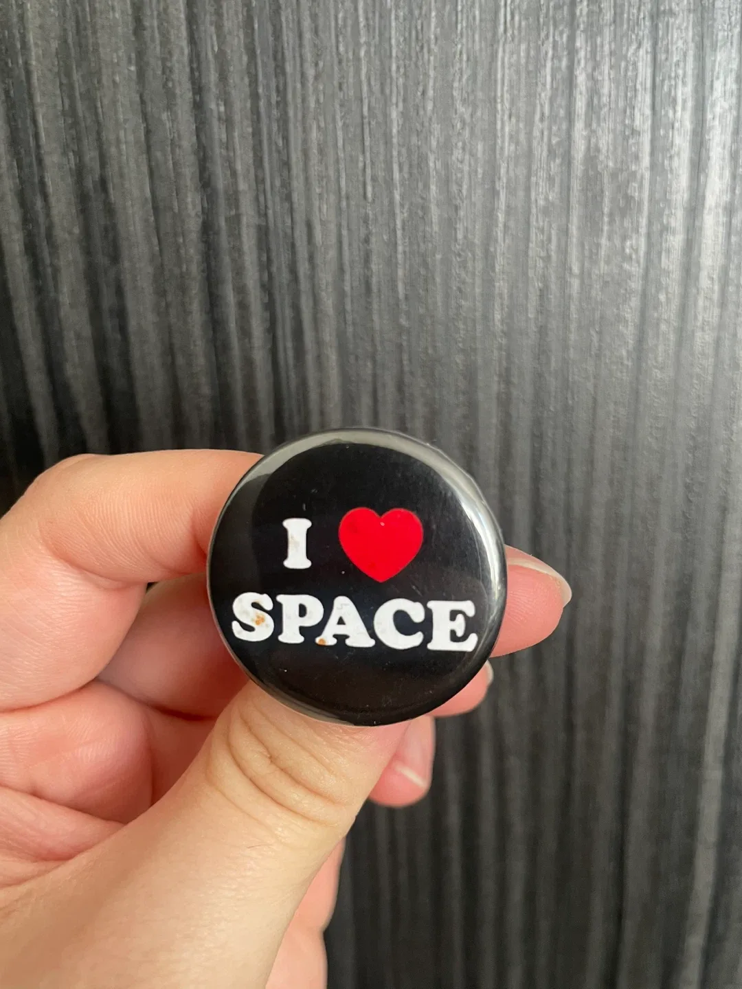 I Love Space Pinback Button