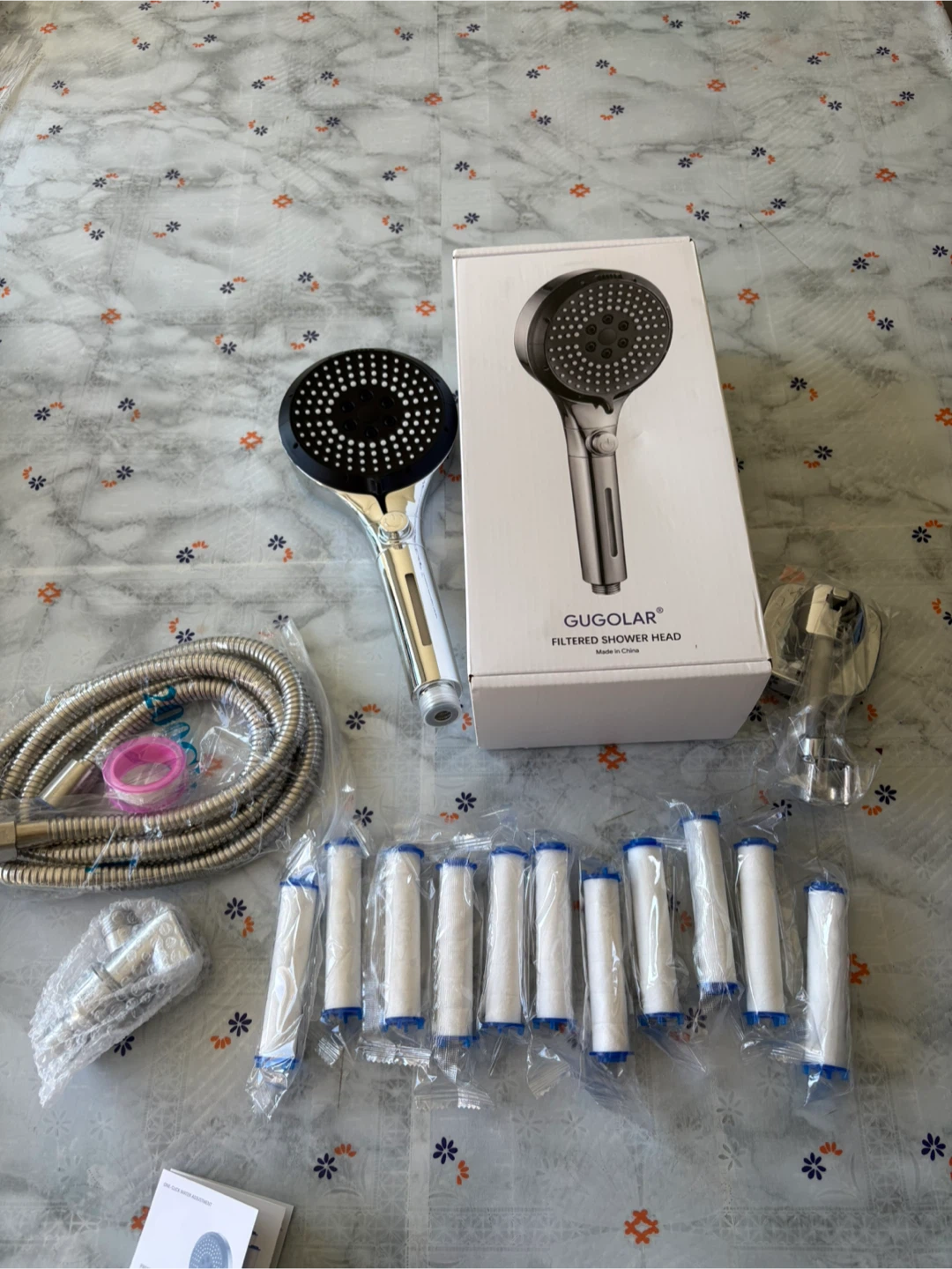 Brand New GUGOLAR Filtered Shower Head Set