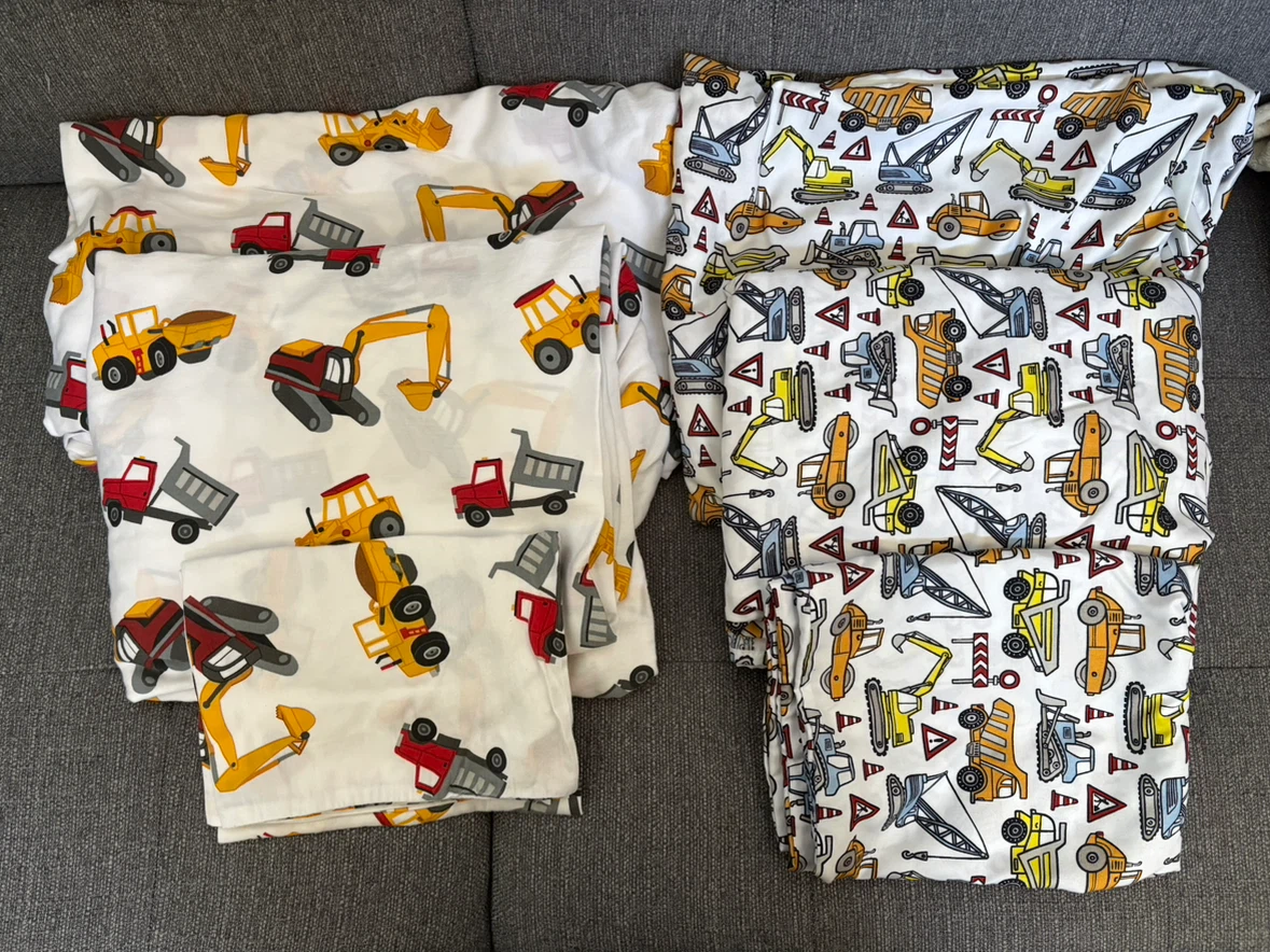 Kids Construction Vehicle Bedding Set