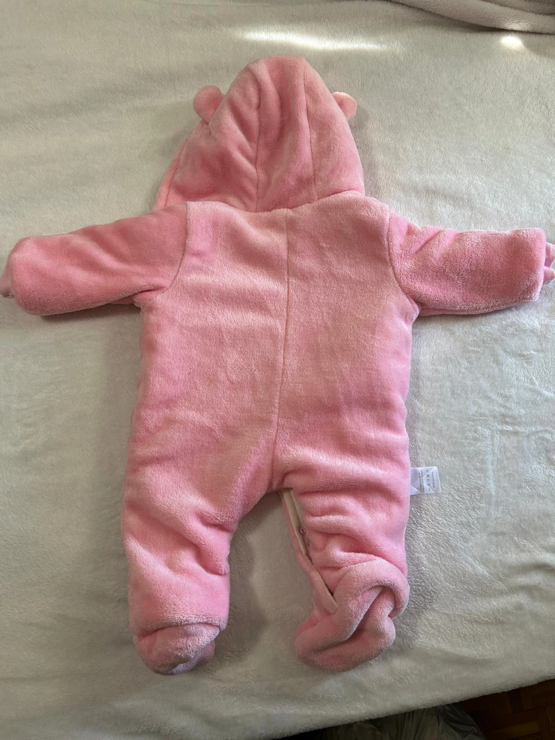 Newborn Baby Warm Footie Romper Fleece Thick Jumpsuit - photo 3
