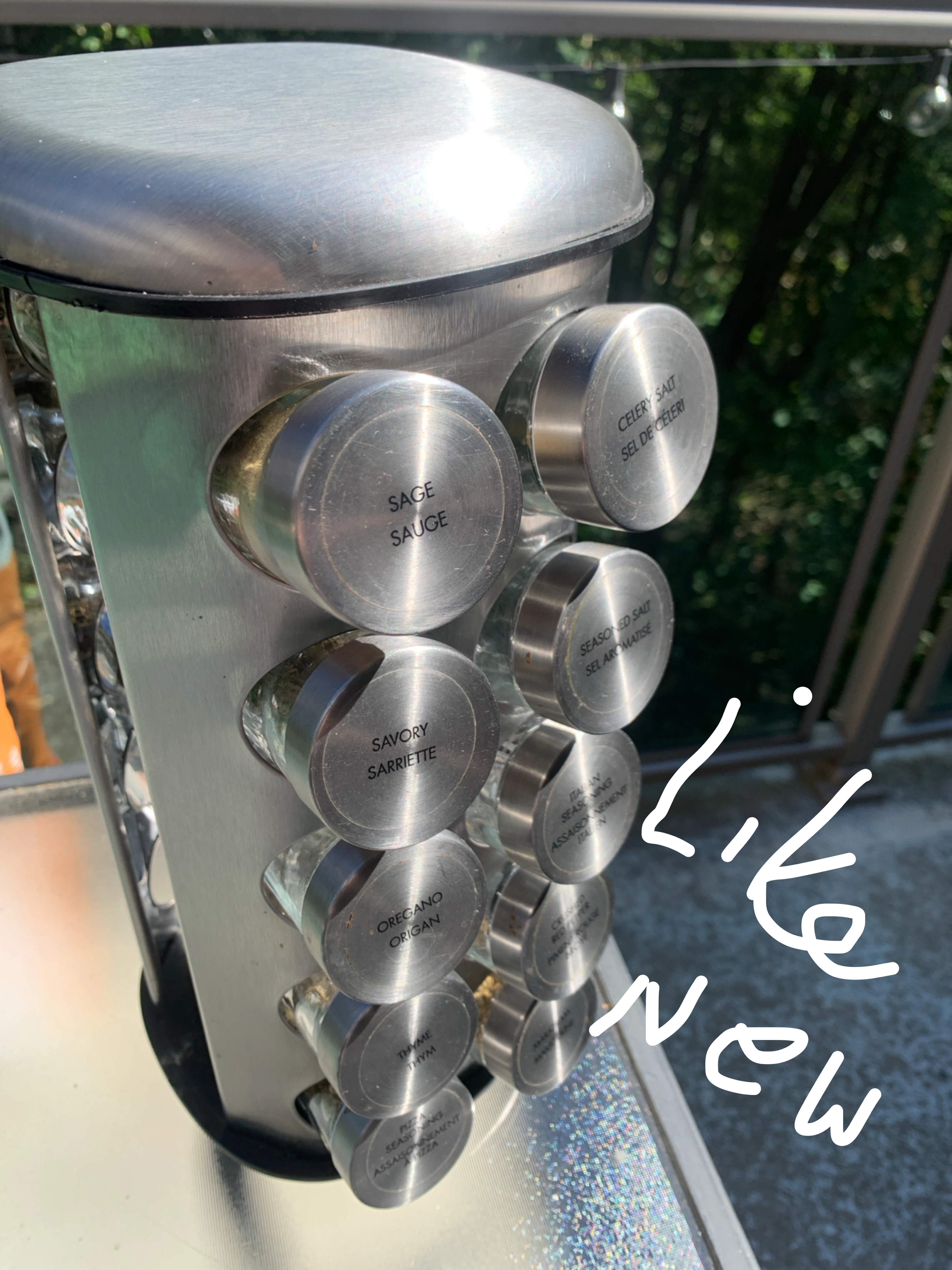 Spinning Stanles steel Kamenstein Revolving Spice Rack