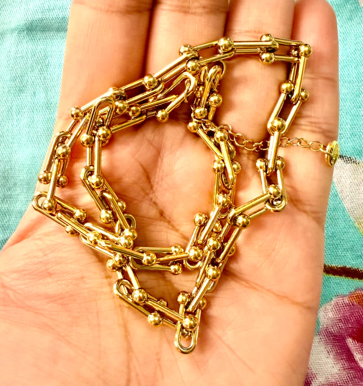 Gold-Tone Chain Link Necklace - photo 2