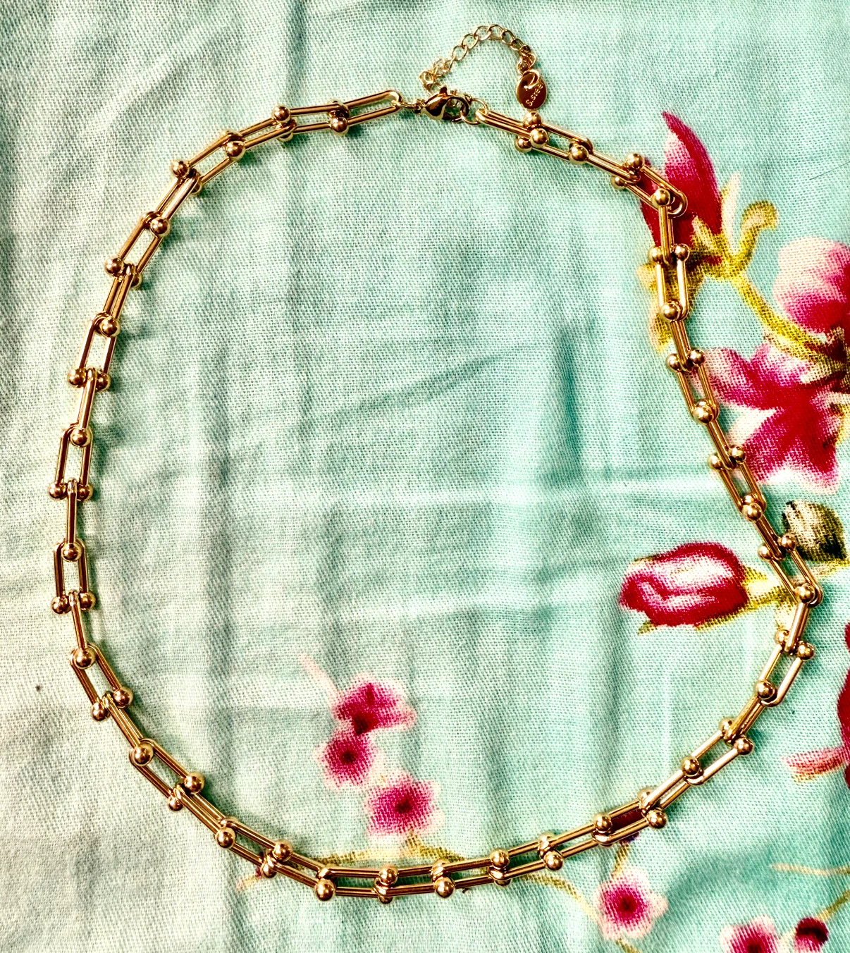 Gold-Tone Chain Link Necklace - photo 3