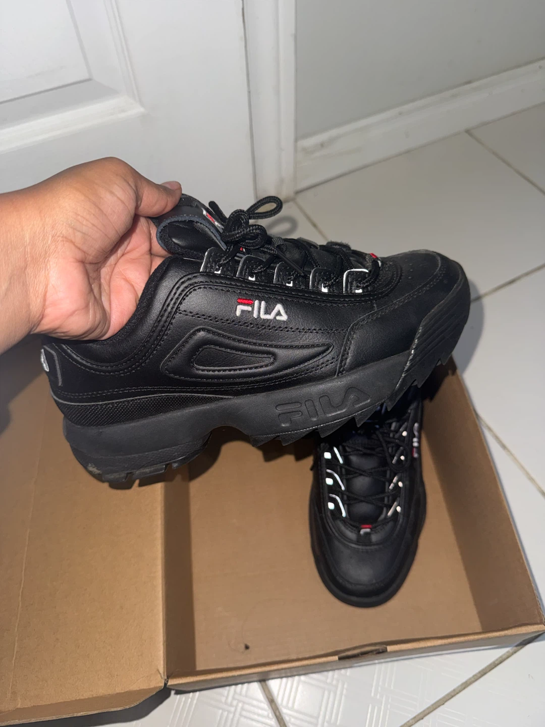 Fila Disruptor II Premium Sneakers - Black - photo 4