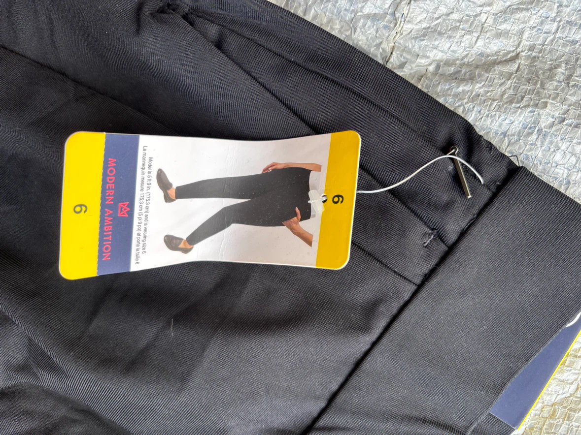 Modern Ambition High-Rise Slim Leg Pants Black Size 6 - photo 2