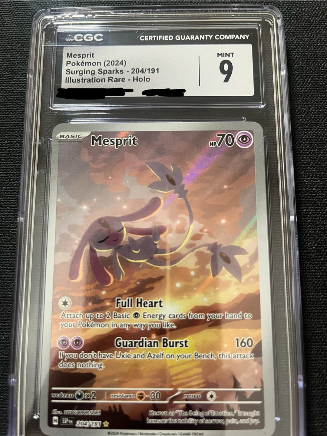 CGC Mint 9 Mesprit Pokemon Card