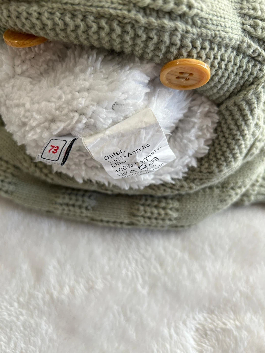 Baby Hooded Knitted Romper - photo 3