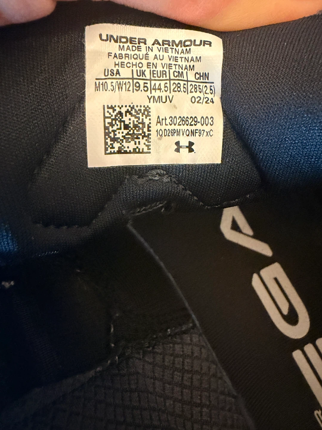 Under Armour Black Runners M10.5 - photo 2