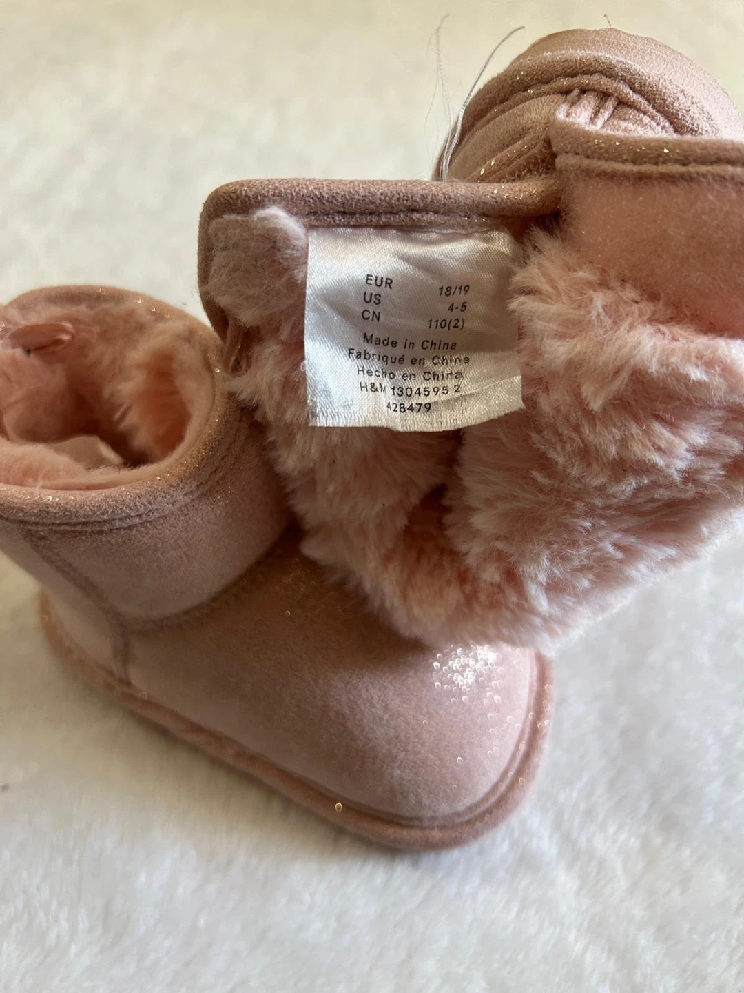 H&M Toddler Sparkly Pink Boots