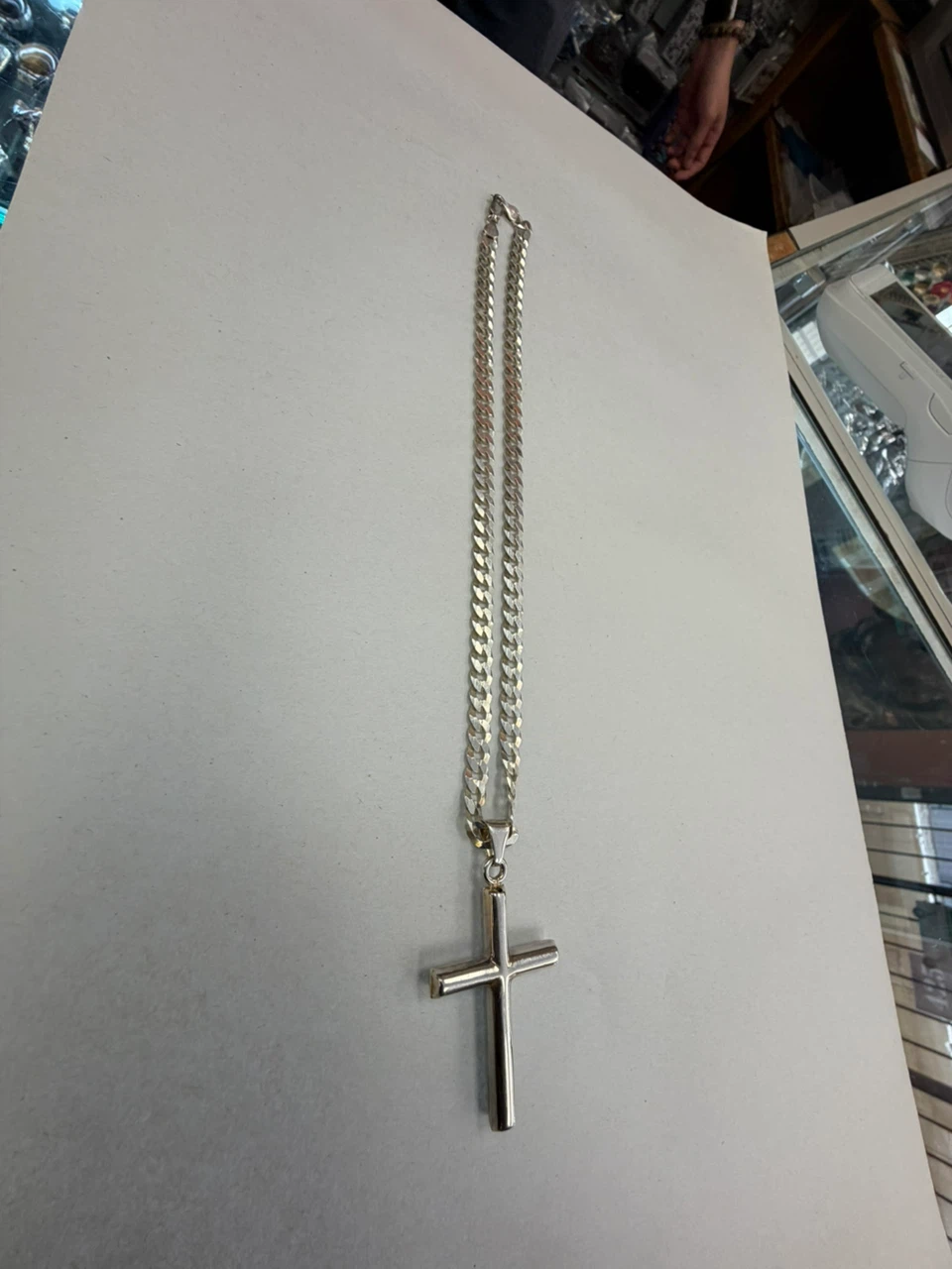Italian silver with a cross , 23.6 grams - photo 2