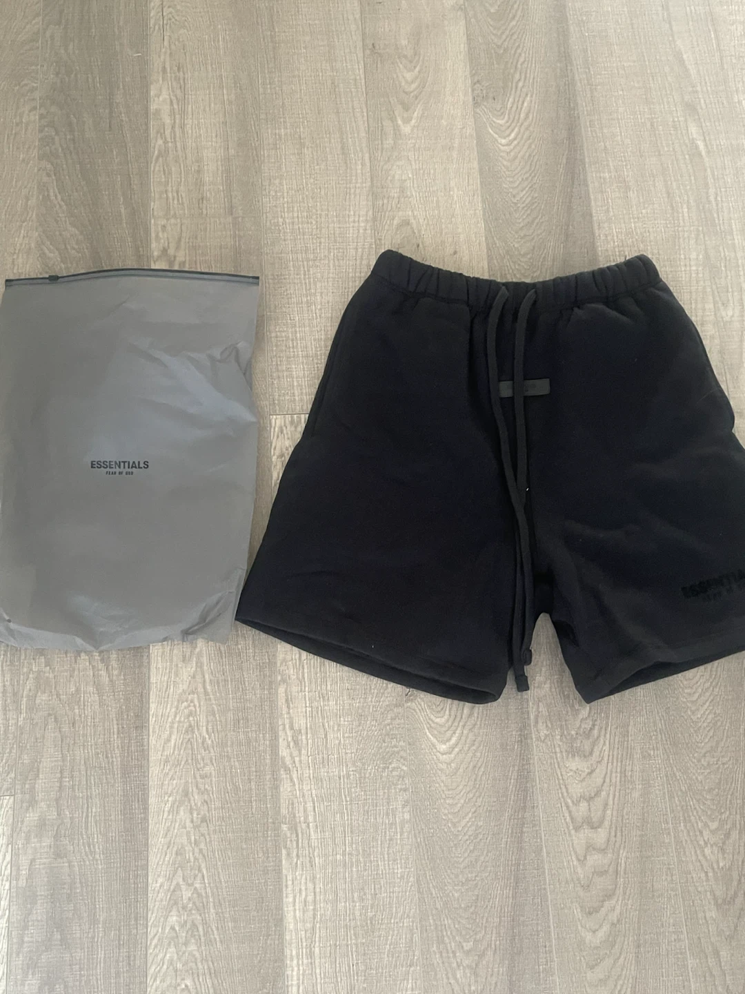Fear of God Essentials Black Shorts