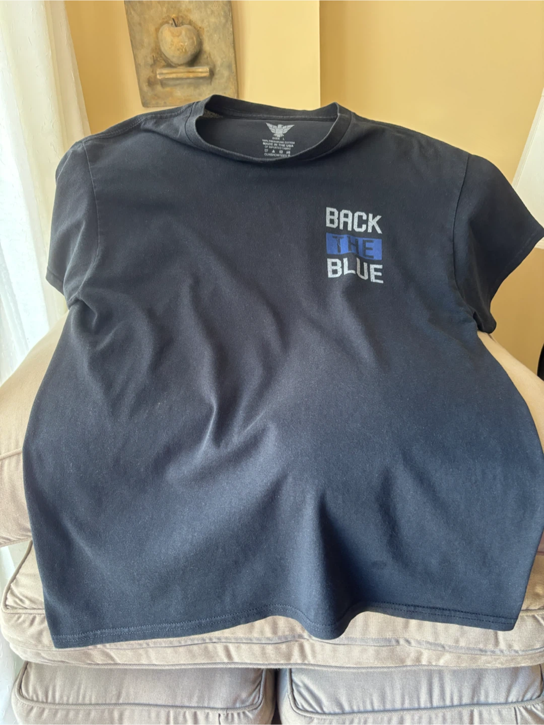 Gunshowtees Back the Blue T-Shirt Large