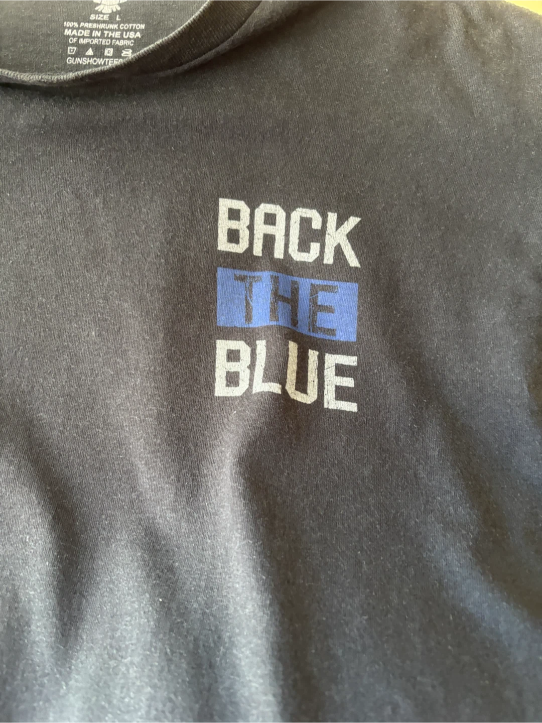 Gunshowtees Back the Blue T-Shirt Large - photo 2