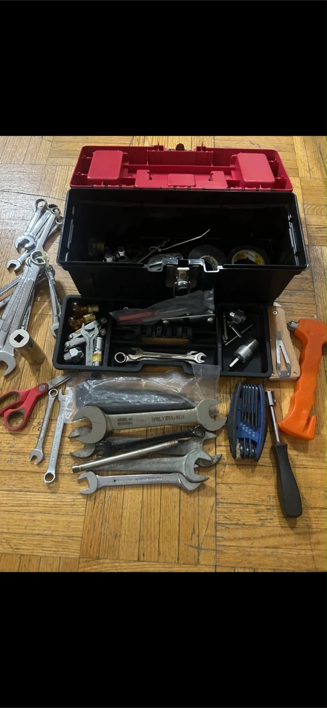Toolbox with Assorted Hand Tools