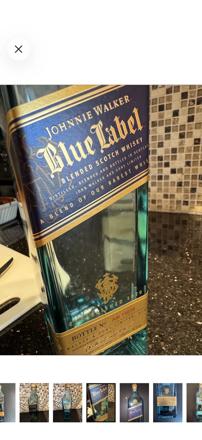 MAKE OFFER! Johnnie Walker Blue Label Scotch Whisky 75cl – EMPTY - photo 2