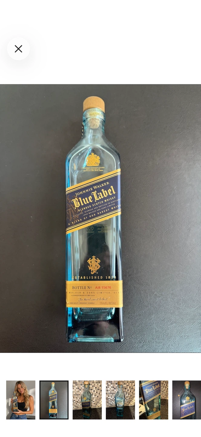 MAKE OFFER! Johnnie Walker Blue Label Scotch Whisky 75cl – EMPTY - photo 3