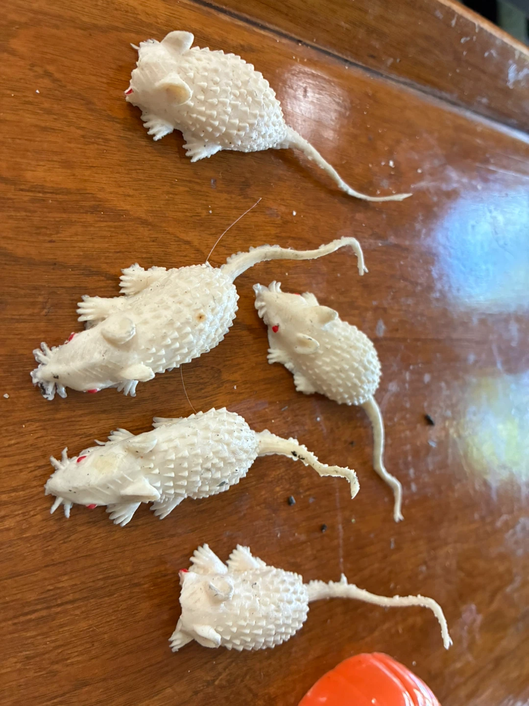 $2 Lot tiny Halloween Rats, Spiders, Skull Pumpkin Decorations - photo 5