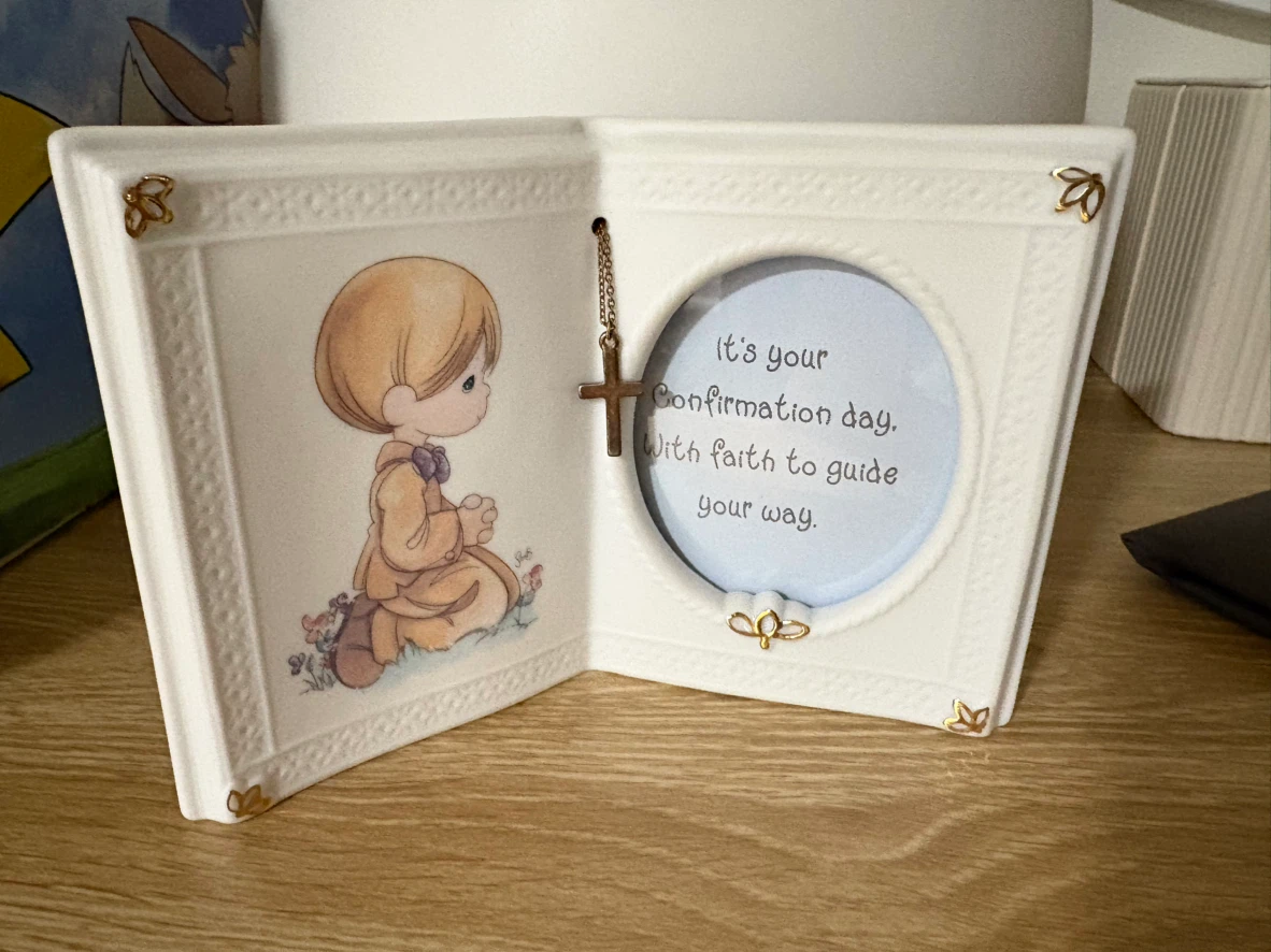 Precious Moments Confirmation Cross picture frame