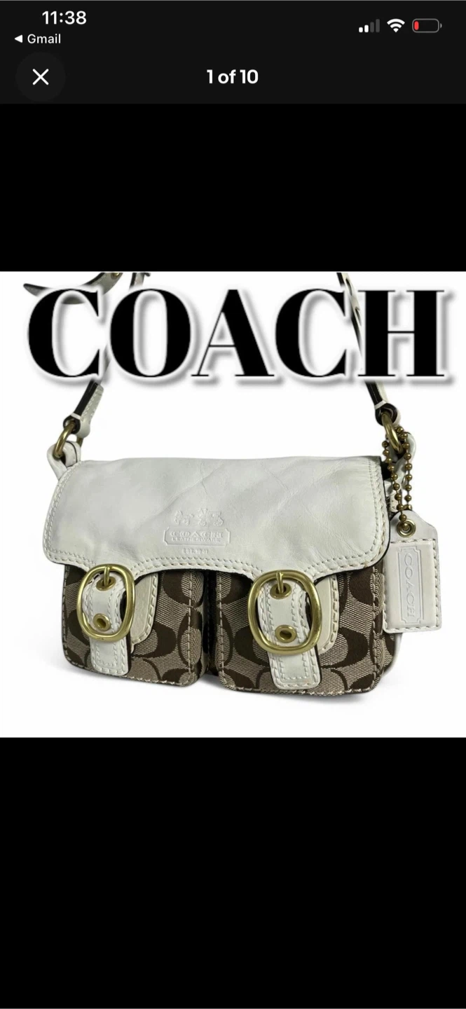 Coach Signature Buckle Small Shoulder Bag