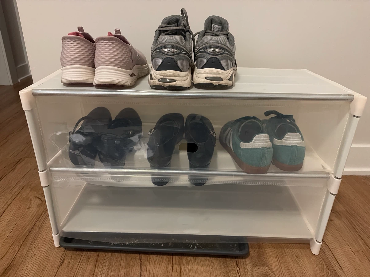 Two-Tier Shoe Rack