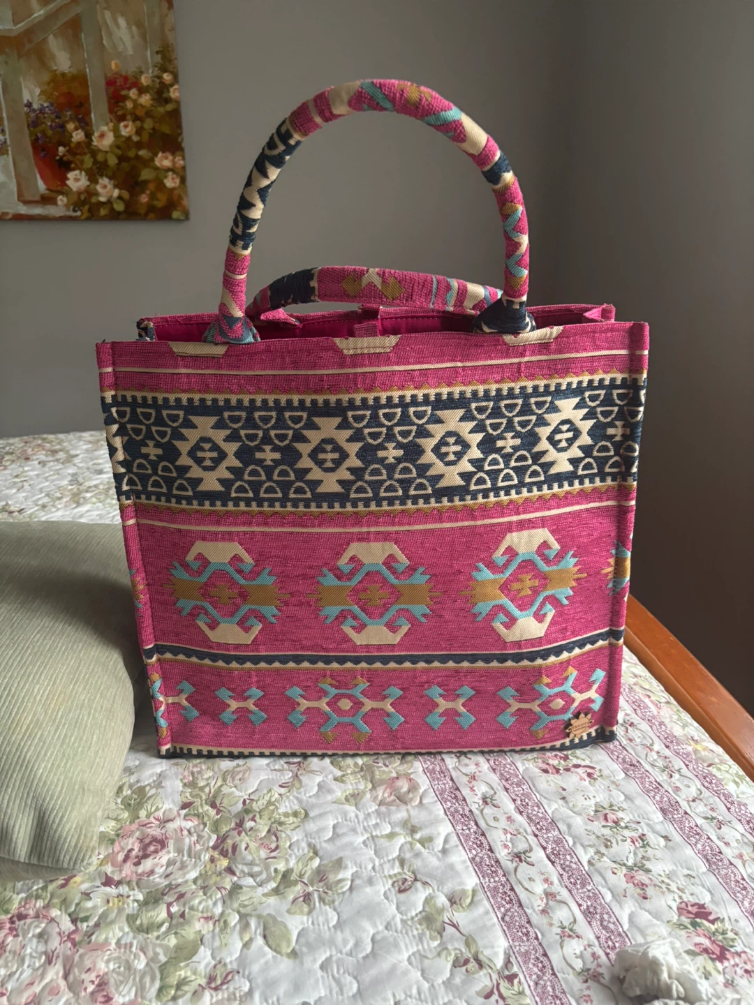 Brand New SORENA Greece "Knossos" Woven Tote Bag