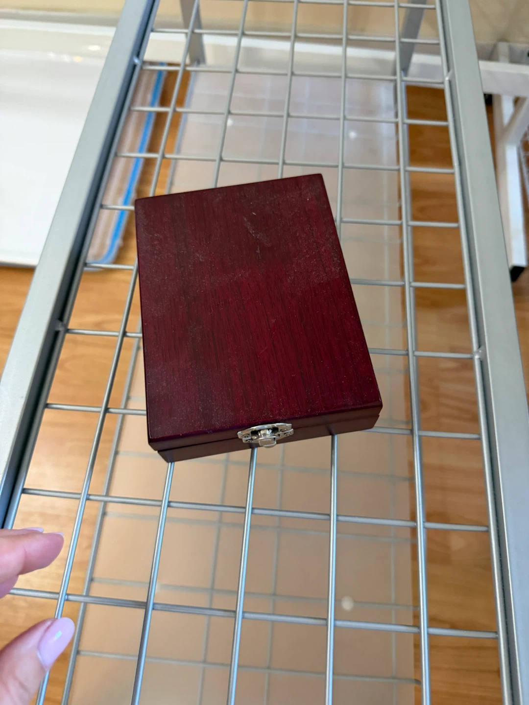 Small Dark Wooden Storage Box