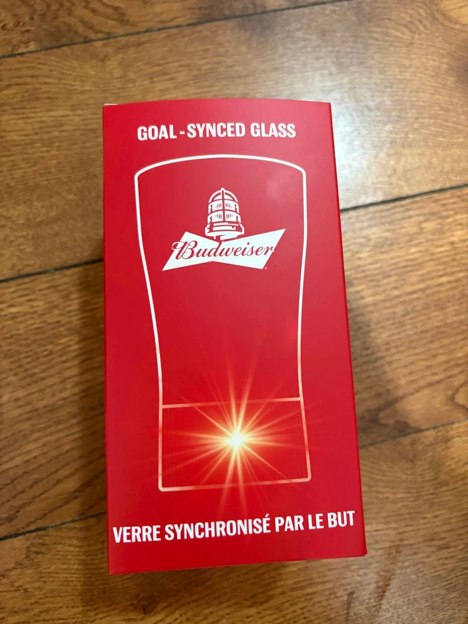 Budweiser Goal-Synced Glass