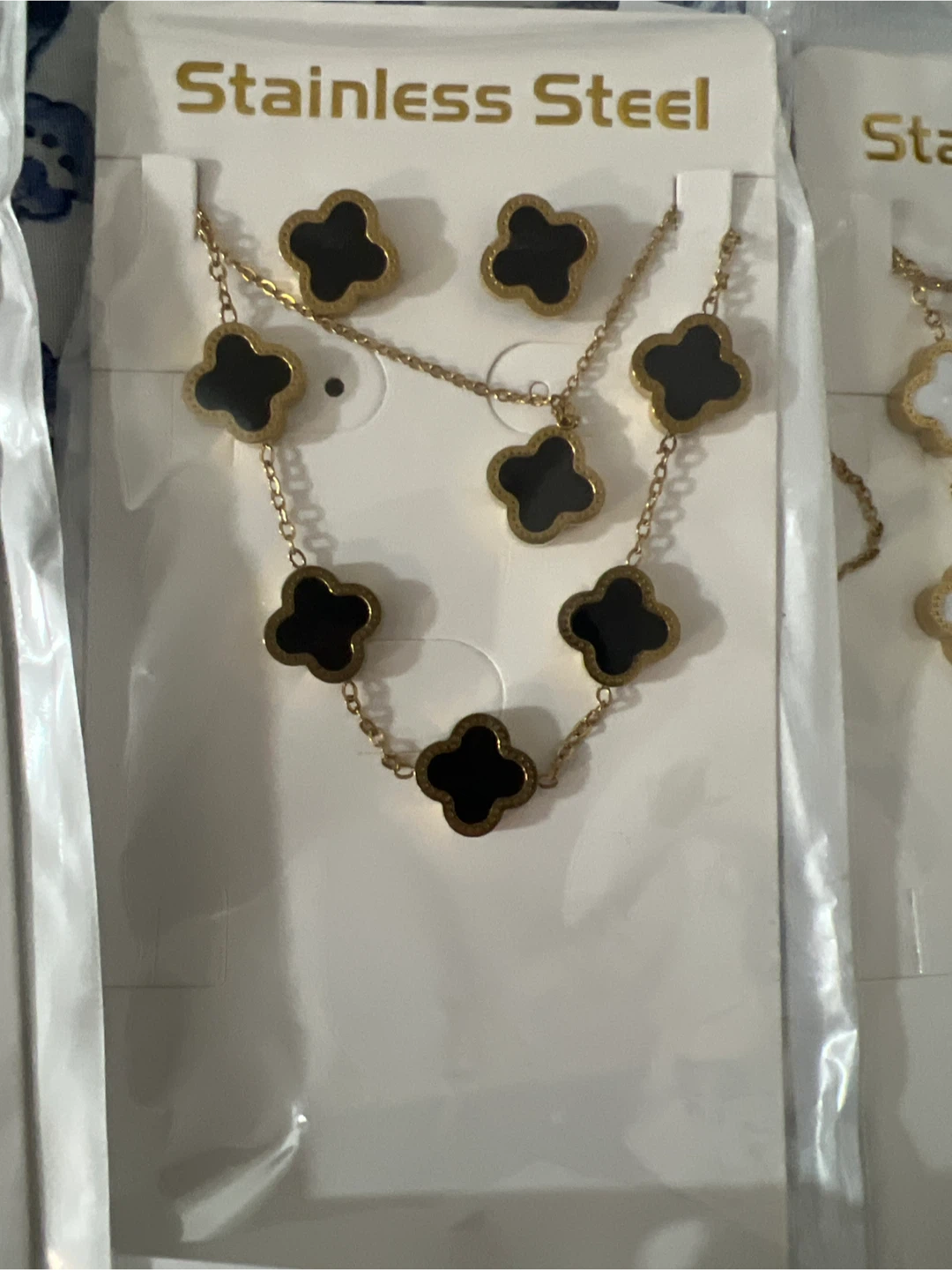 Clover Necklace and Earring Sets