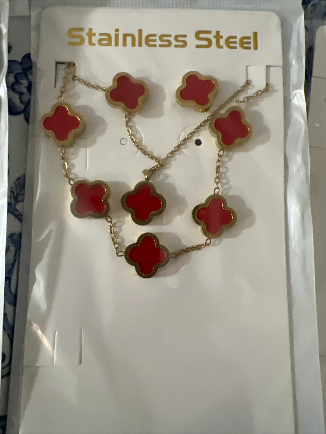 Clover Necklace and Earring Sets - photo 2