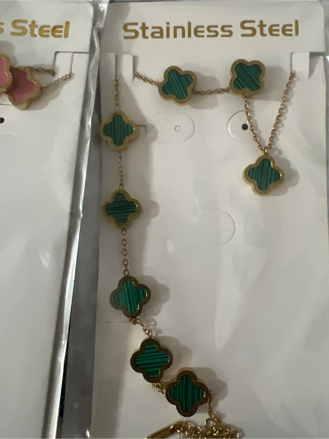Clover Necklace and Earring Sets - photo 3