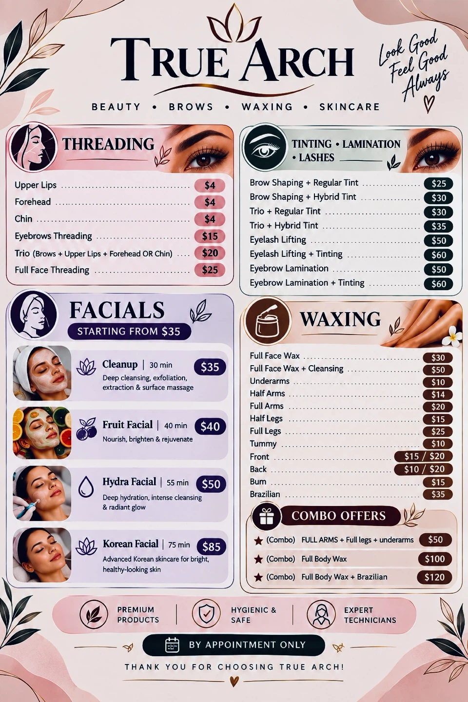 Waxing Threading Facial