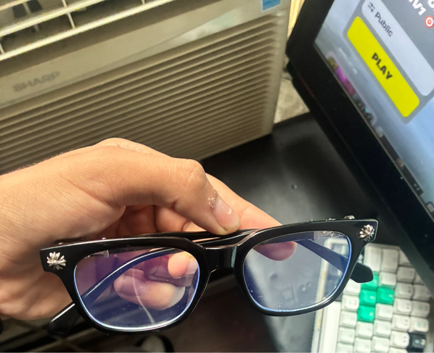 Chrome Hearts Glasses blue light lens - photo 2