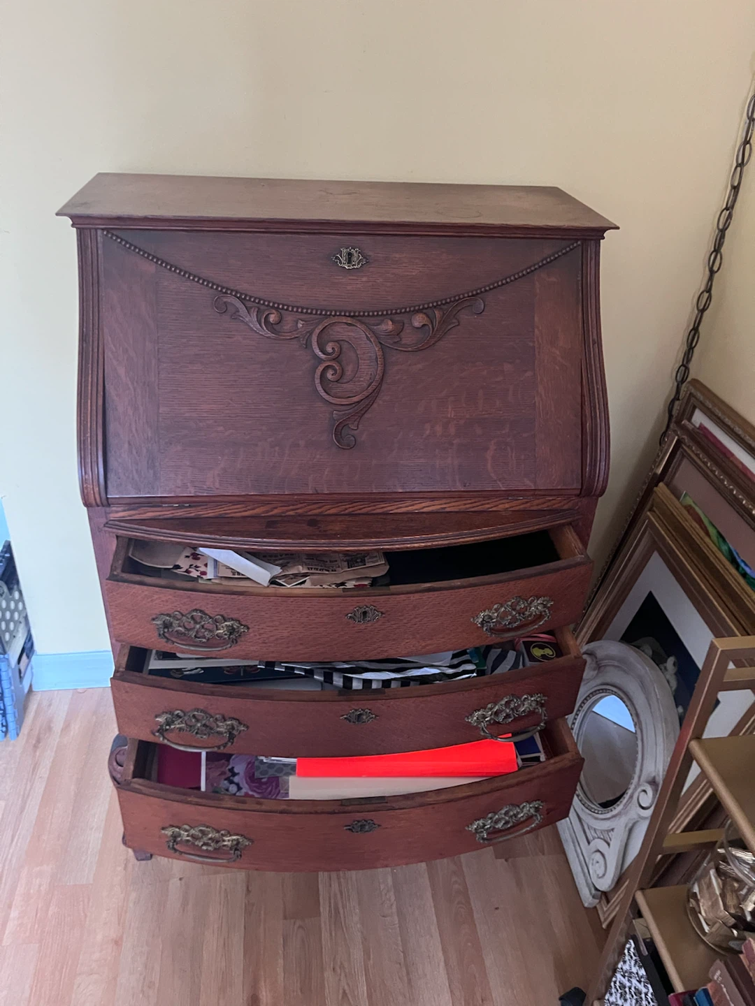Antique Secretary Desk - photo 3