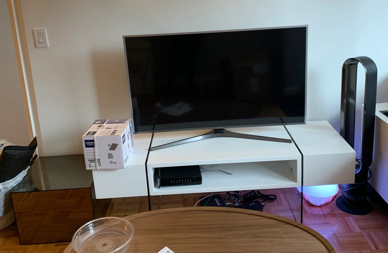 Modern White Floating TV Console