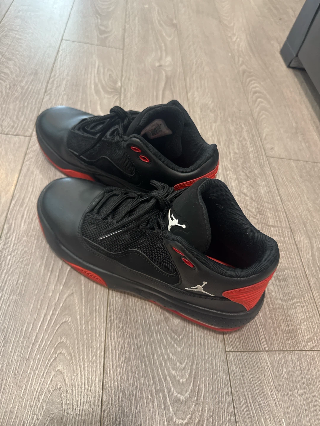 Nike Air Jordan Sneakers Black and Red