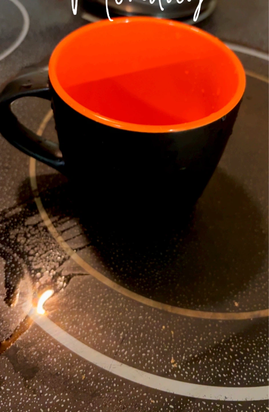 Black and Orange Ceramic Mug - photo 3