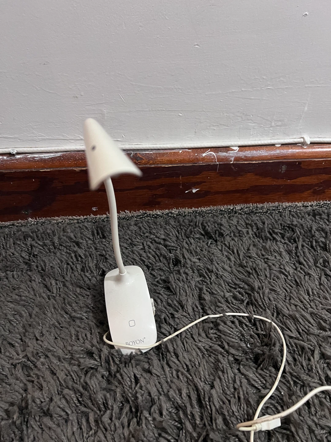BOYON White LED Clip-On Desk Lamp
