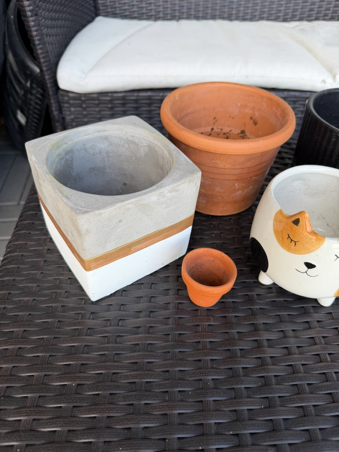 Set of 6 assorted decorative plant pots - photo 2