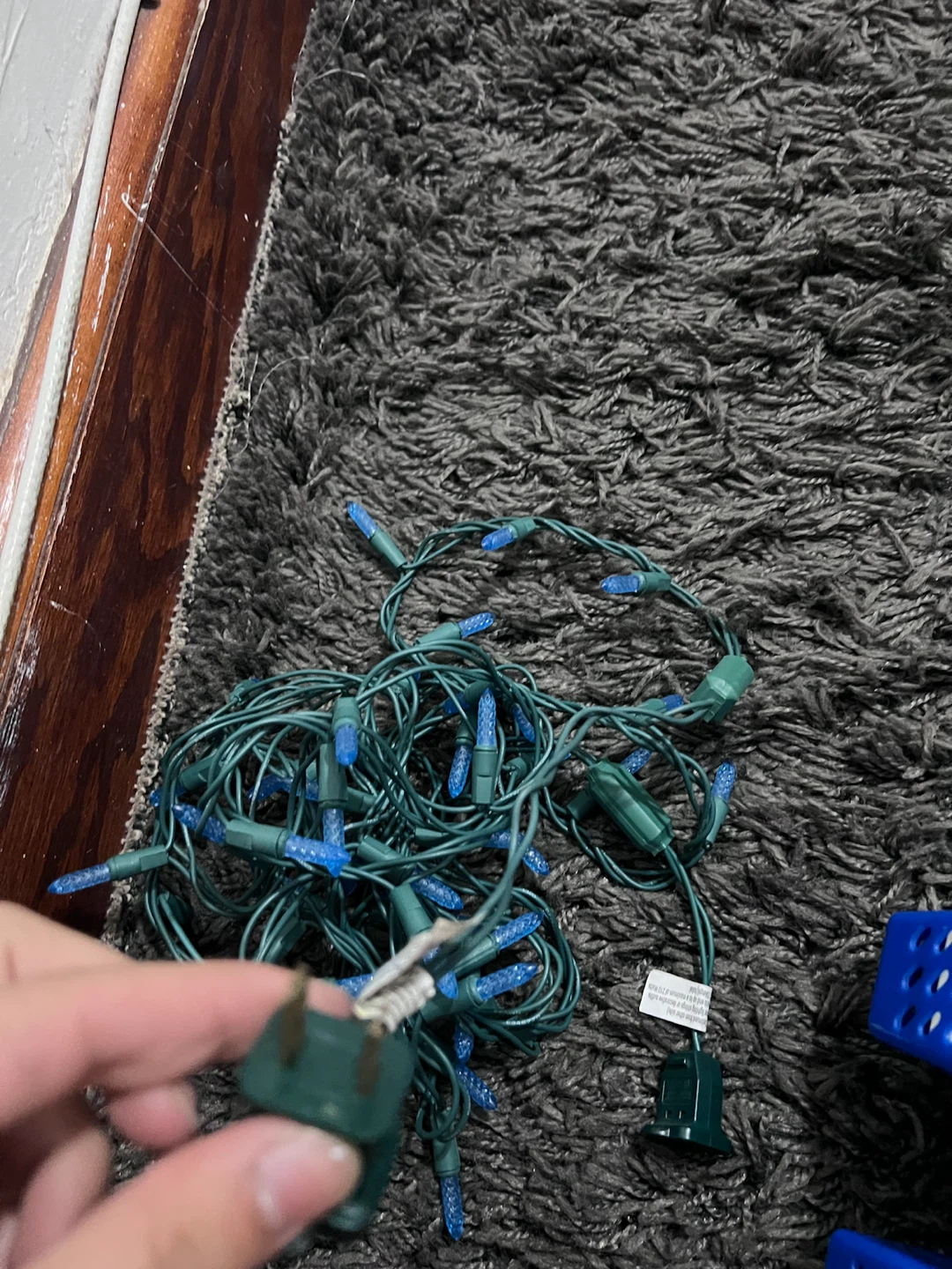 Blue Decorative LED String Lights - photo 2