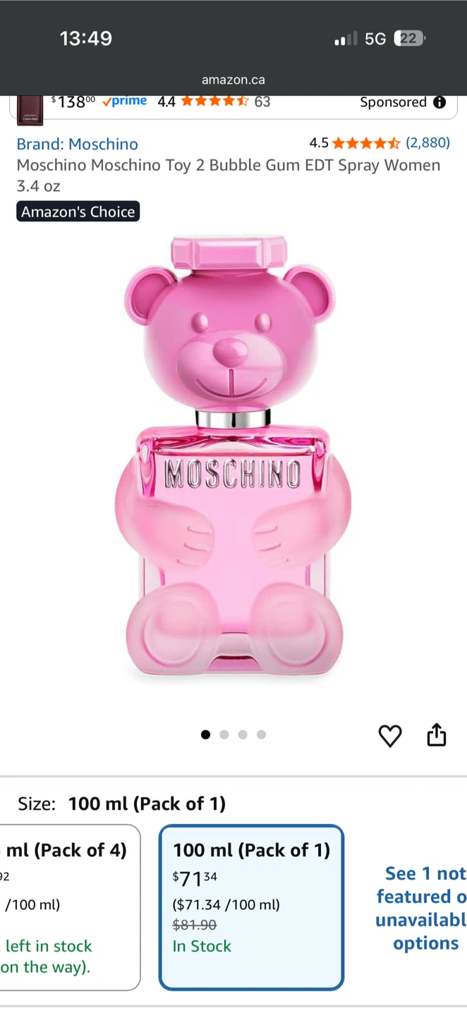 Moschino Toy 2 Bubble Gum Perfume 100ml - photo 2