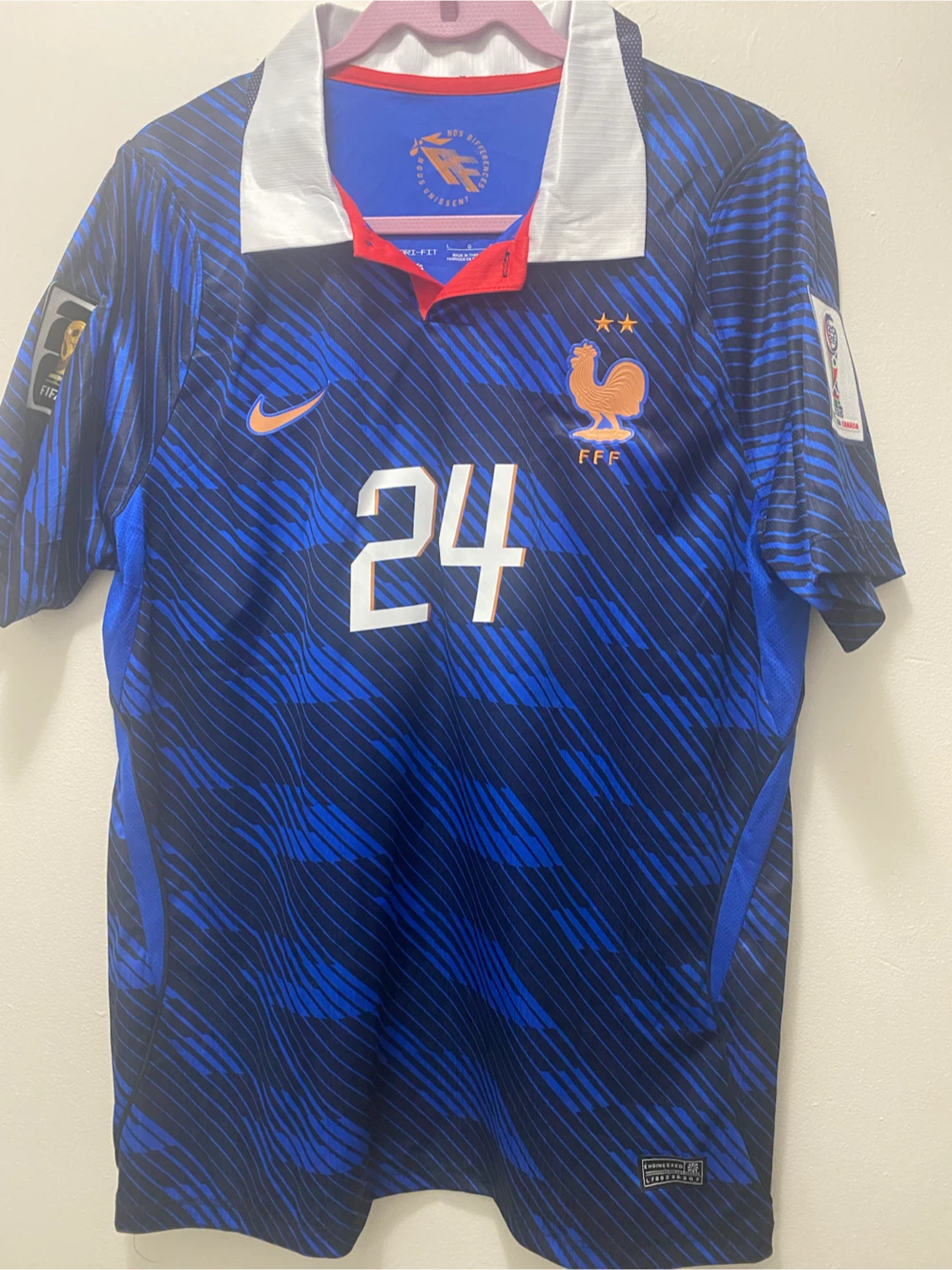 France National Team Cherki #24 Soccer Jersey - photo 2