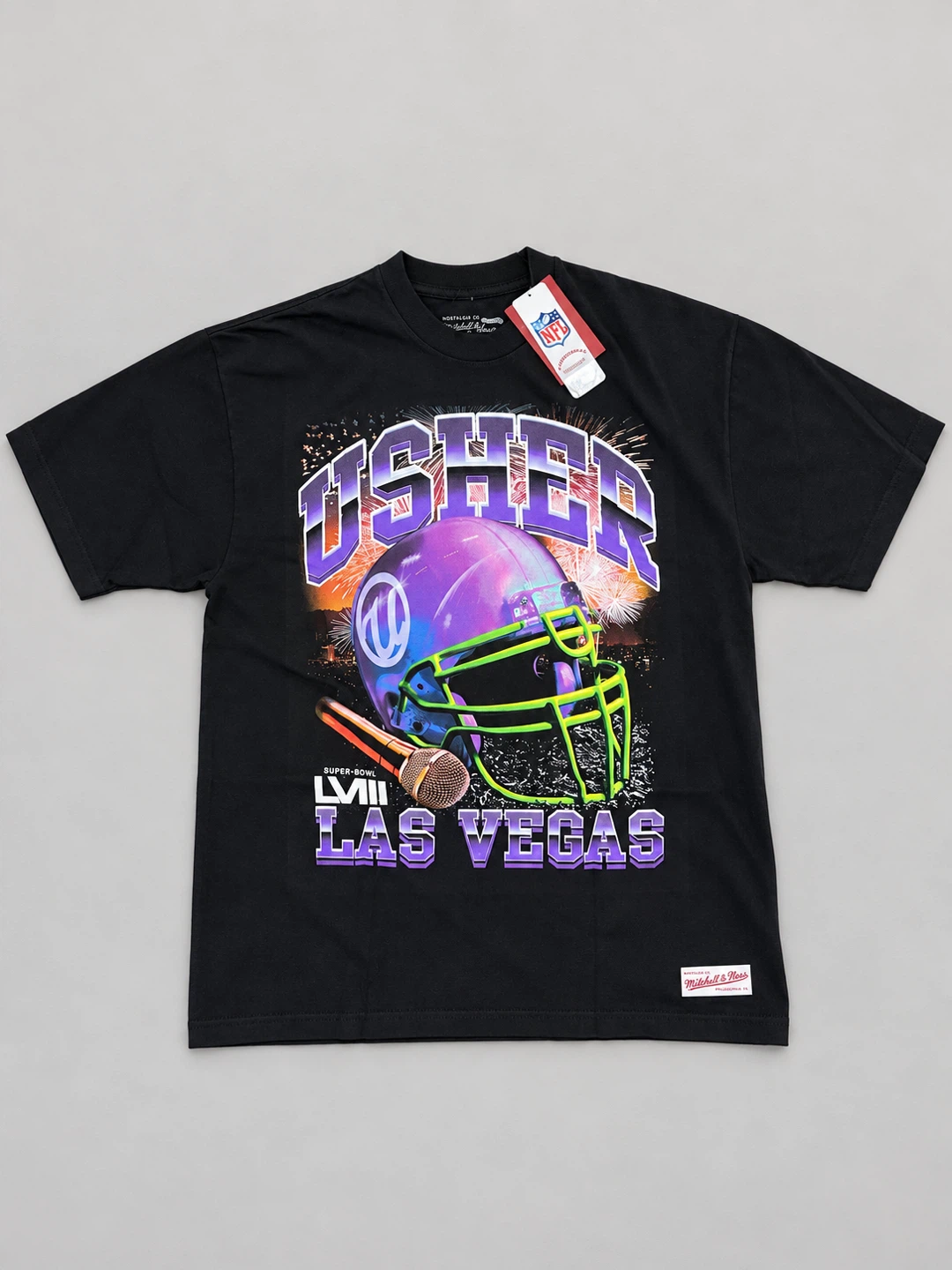 Mitchell & Ness Usher Super Bowl LVIII T-Shirt