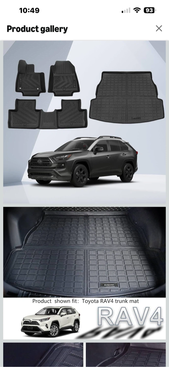 Antsvnn All-Weather Floor Mat Set for Toyota RAV4 2019-2026 - photo 3