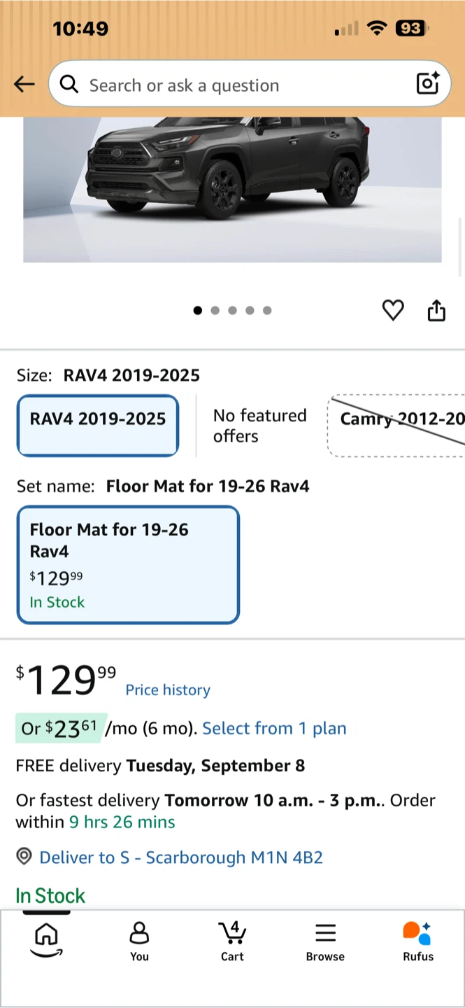 Antsvnn All-Weather Floor Mat Set for Toyota RAV4 2019-2026 - photo 4